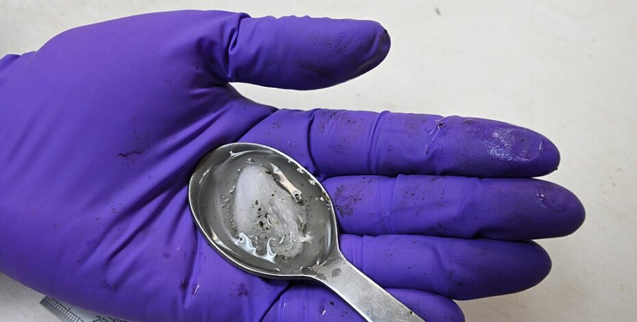 Gas hydrates are trapped in a rock